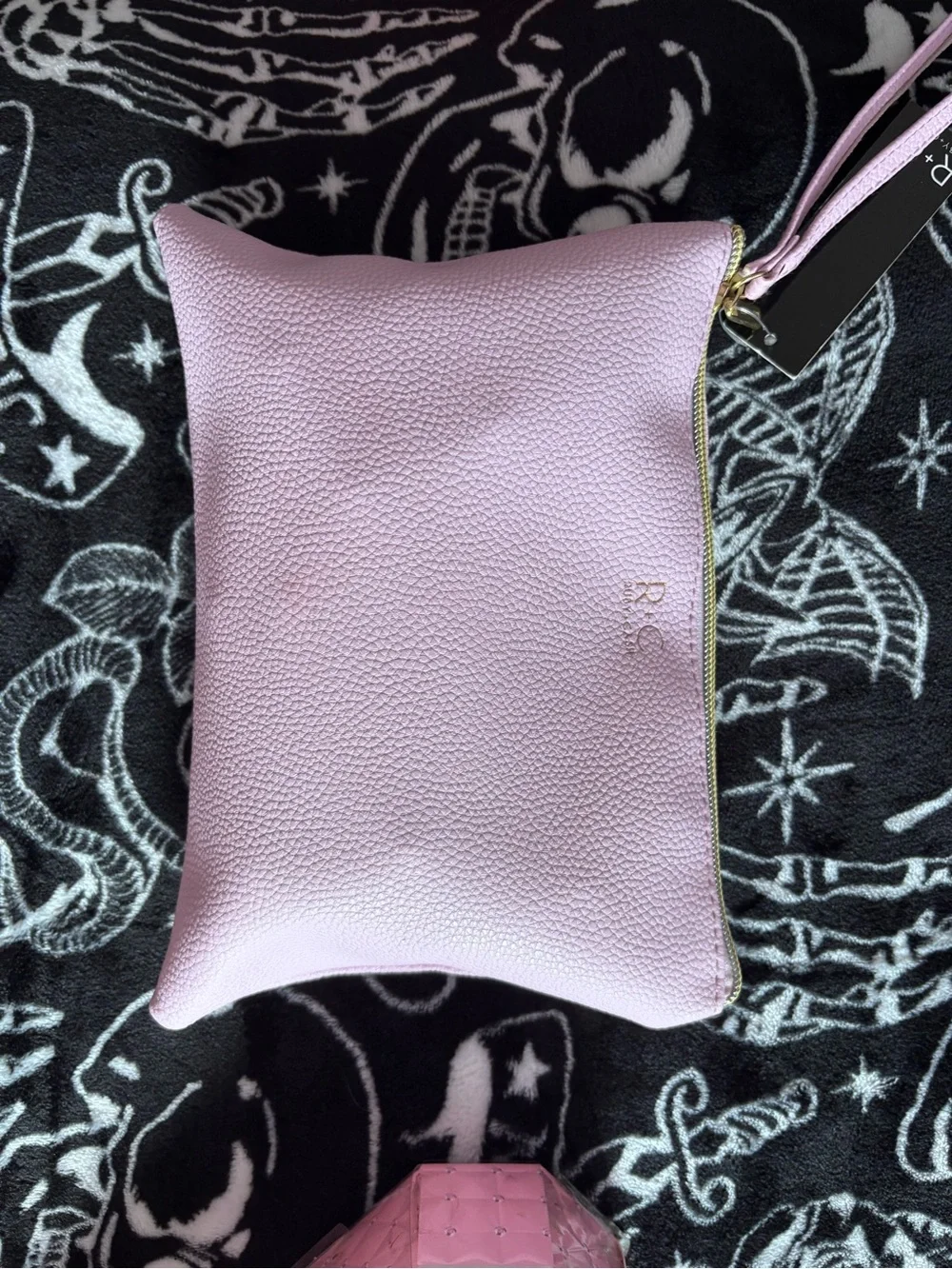 Pink Cosmetic Makeup Bag Organizer - Stylish Travel Pouch with makeup